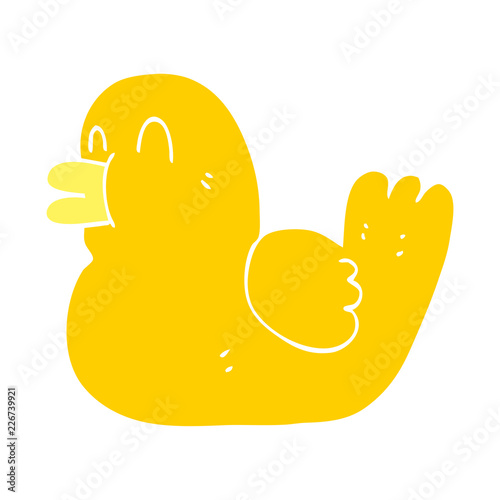 cartoon doodle rubber duck