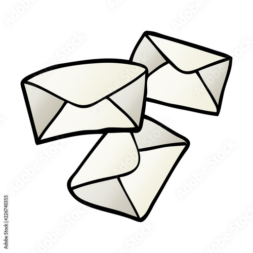cartoon doodle letters