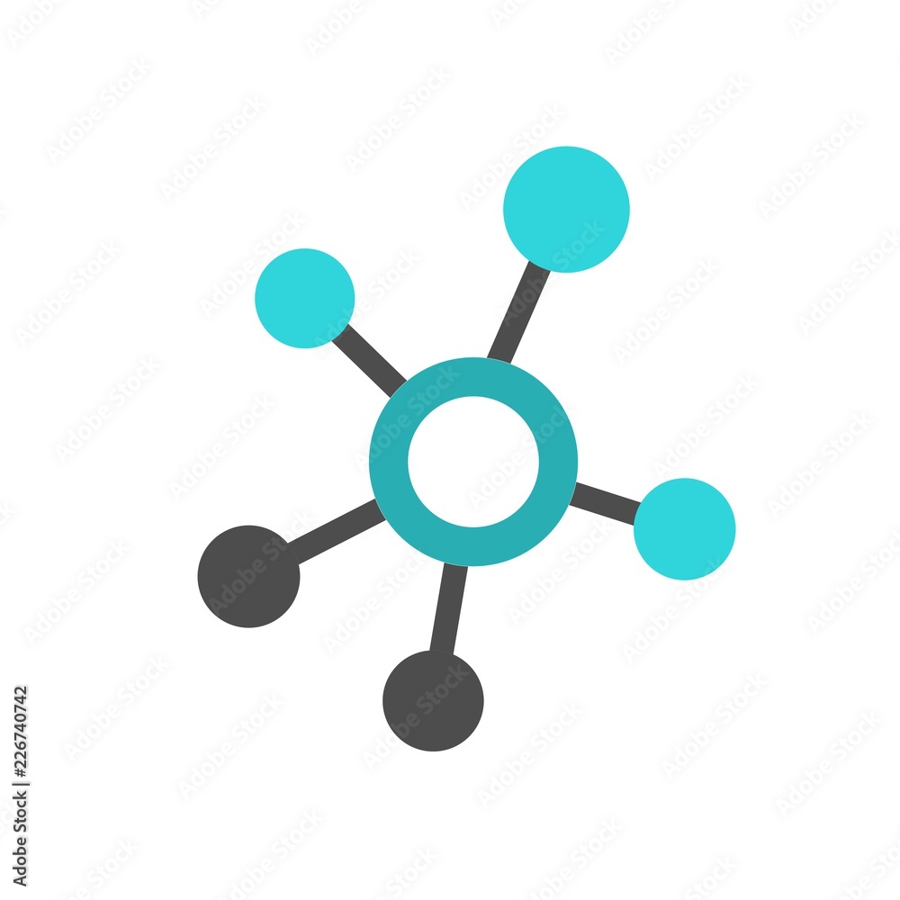 Nanotechnology. Template design of logo. Vector illustration. Nanotechnology. Template design of logo. Vector illustration.