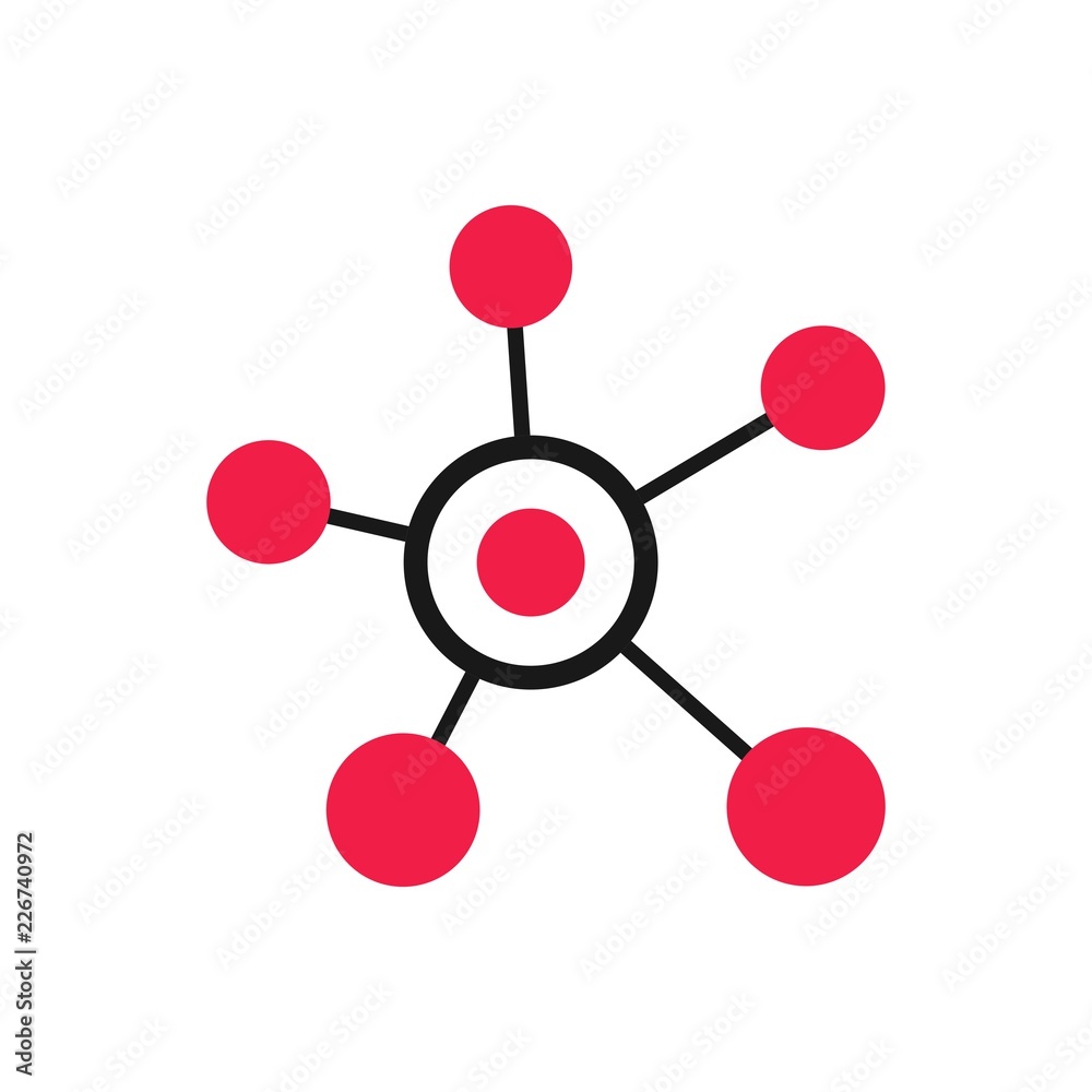 molecule, icon, vector illustration molecule, icon, vector illustration