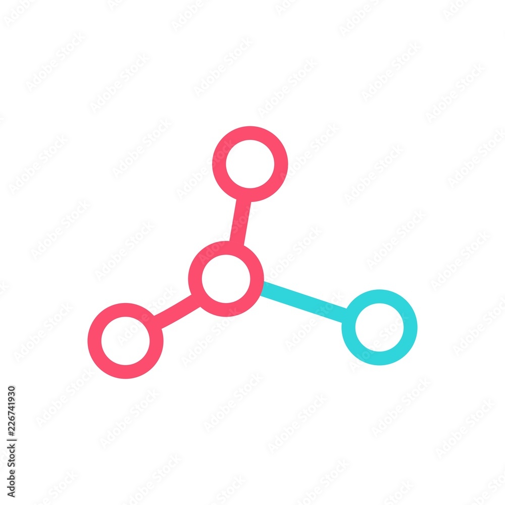 Technology abstract dot connection cross vector logo icon Technology abstract dot connection cross vector logo icon