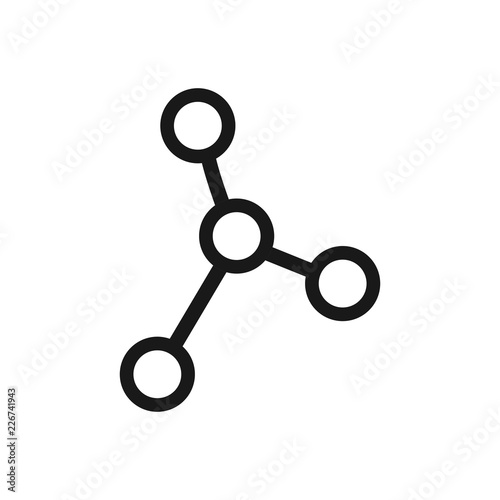 Technology abstract dot connection cross vector logo icon
