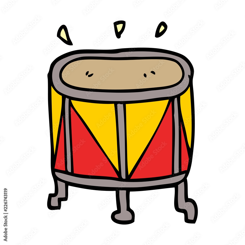 cartoon doodle drum on stand cartoon doodle drum on stand