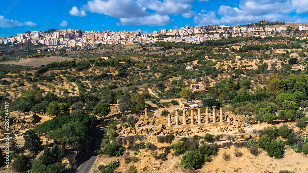 Valley of the Temples. An archaeological site in Agrigento (ancient Greek Akragas), Sicily.