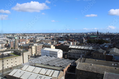 View over Dublin from top of Guinness Storehouse