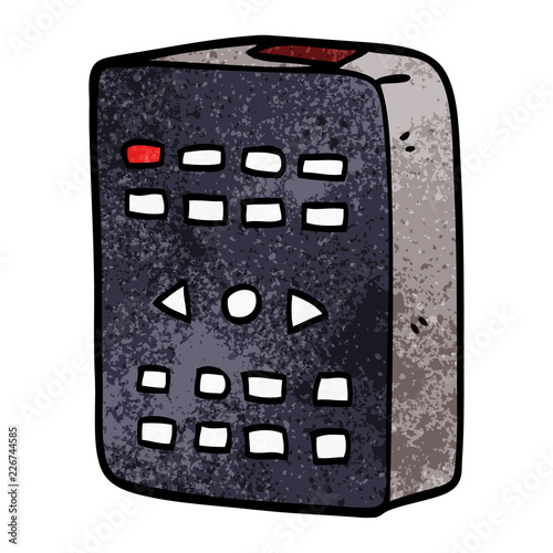 cartoon doodle remote control