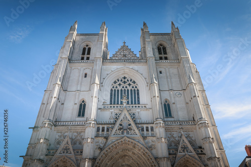 architectural detail of Saint Pierre Cathedral in Nantes photo