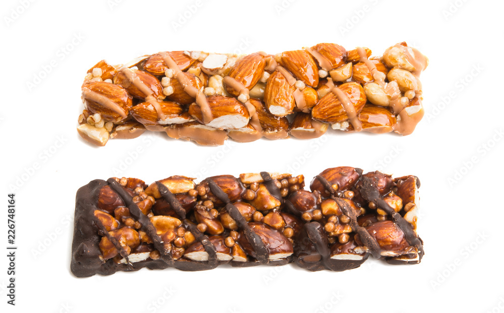 nut bar isolated nut bar isolated