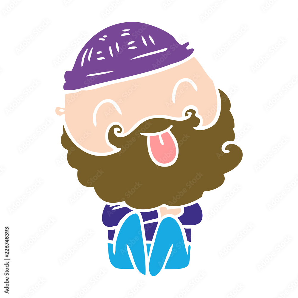 man with beard sticking out tongue man with beard sticking out tongue