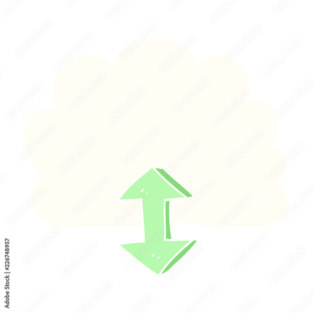 flat color illustration of a cartoon digital cloud flat color illustration of a cartoon digital cloud