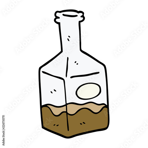cartoon doodle drink in decanter