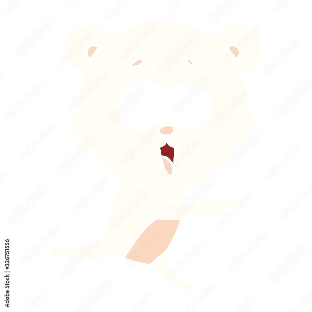 laughing teddy bear flat color style cartoon laughing teddy bear flat color style cartoon