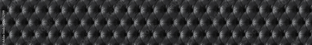 Blsck texture of a fabric chester. Gorizontal panoramic view for kithen panel skinali. 3d render Blsck texture of a fabric chester. Gorizontal panoramic view for kithen panel skinali. 3d render