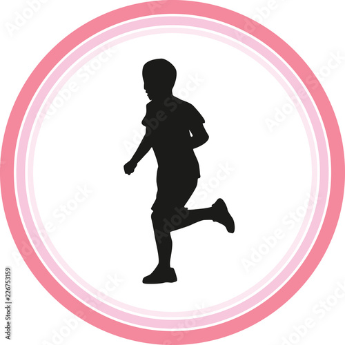 runner silhouette vector