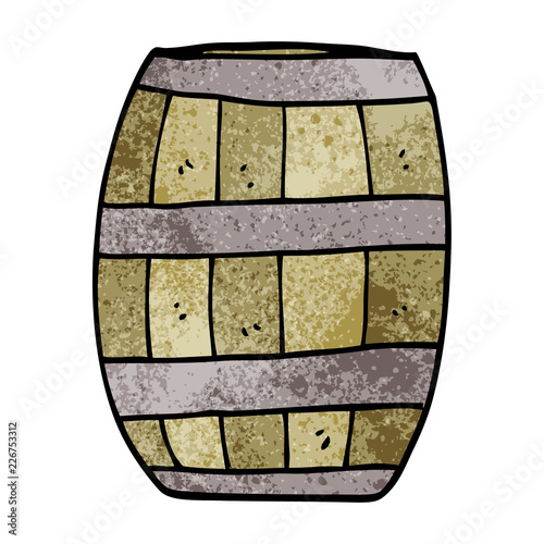 cartoon doodle beer barrel