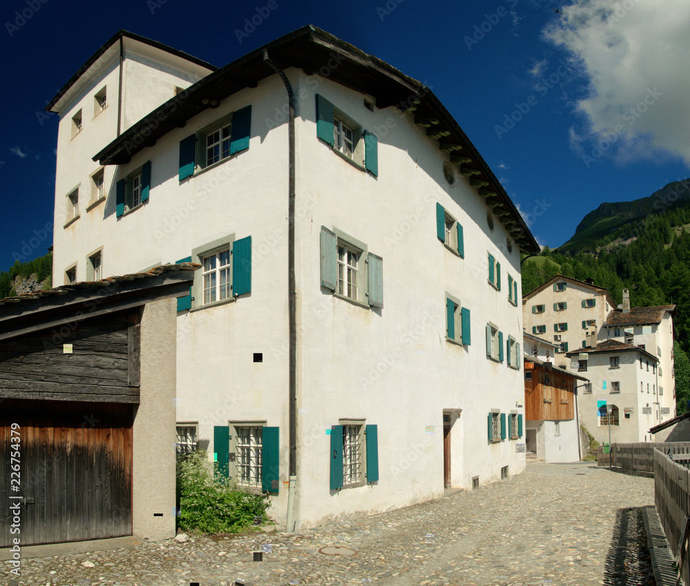 Alpine village of Splügen, Grisons