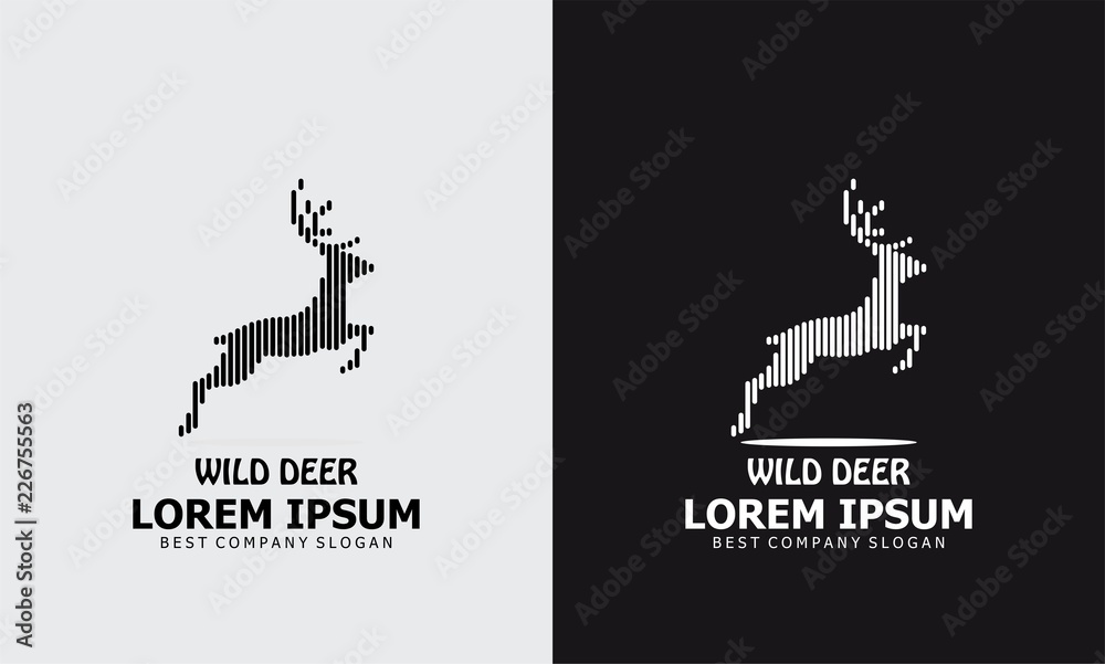 Fototapeta premium wild deer logo