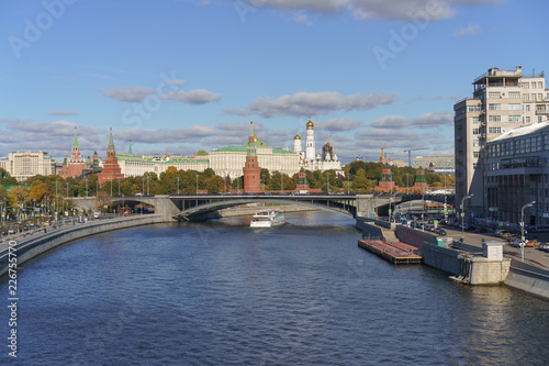 Moscow Kremlin at the sunny autumn day