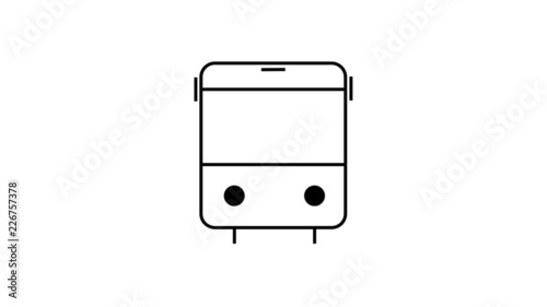 Bus Icon with details