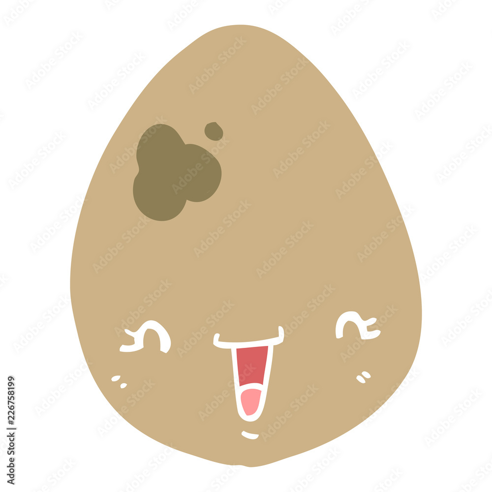 flat color style cartoon egg flat color style cartoon egg