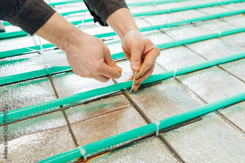 underfloor heating installation photo