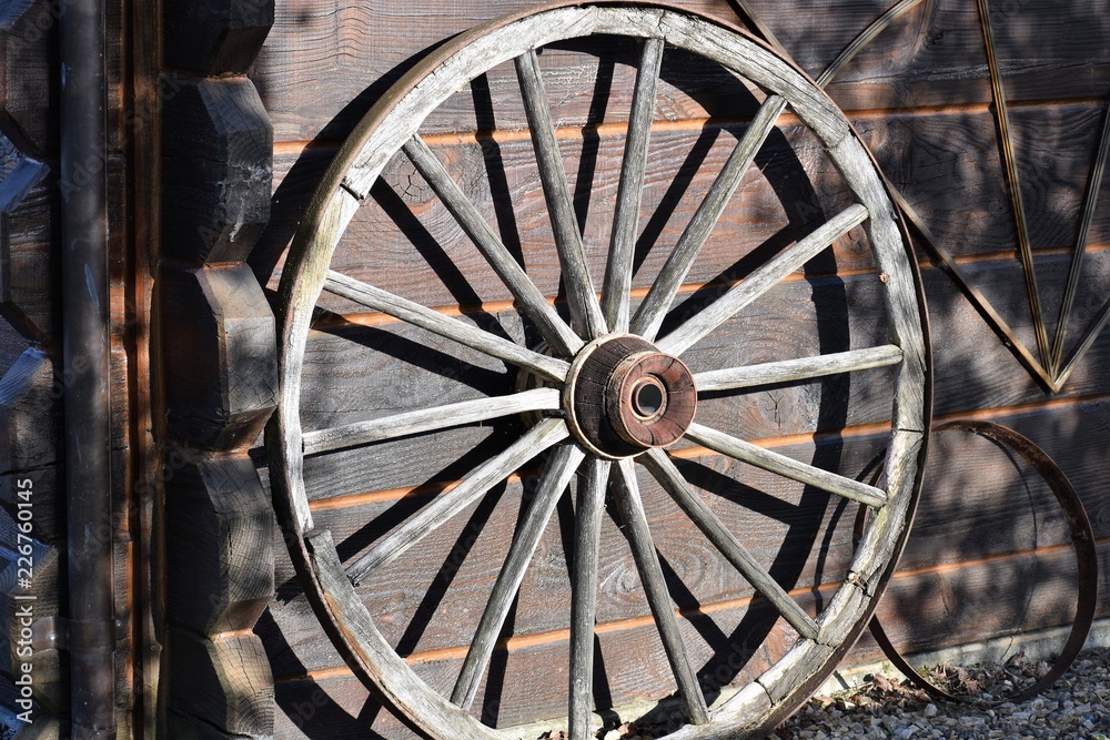 old wagon wheel