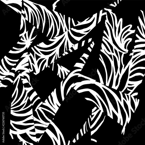 Brush pattern. Grunge background. Vector.