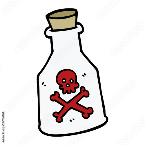 cartoon doodle poison