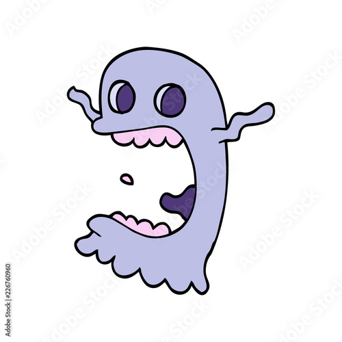 cartoon doodle spooky ghost