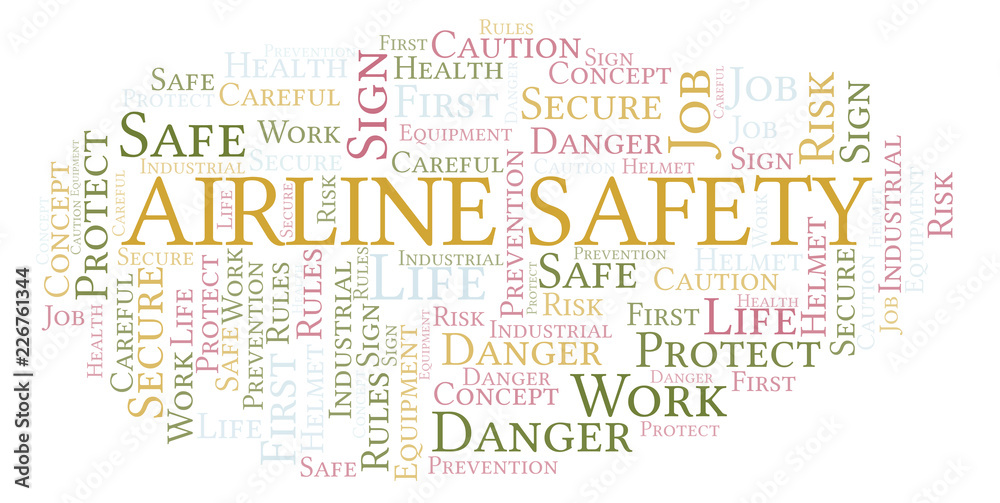 Airline Safety word cloud.