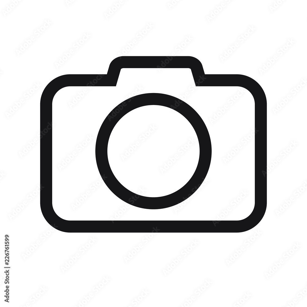 Photo camera icon, Photo camera in flat style, Photo camera vector illustration Photo camera icon, Photo camera in flat style, Photo camera vector illustration
