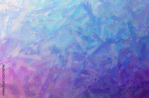Wallpaper Mural Illustration of blue and purple bristie brush oil paint horizontal background. Torontodigital.ca