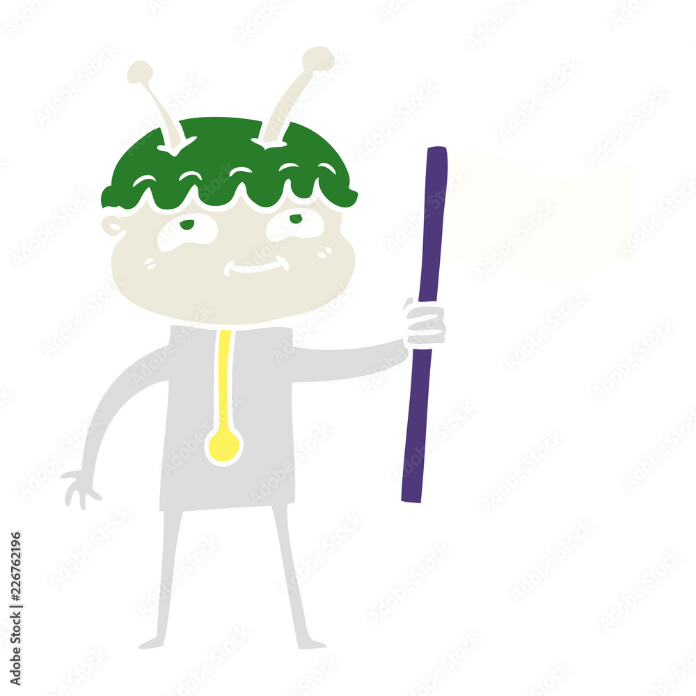 friendly flat color style cartoon spaceman friendly flat color style cartoon spaceman