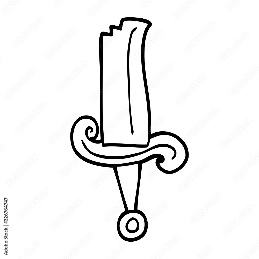line drawing cartoon jeweled sword line drawing cartoon jeweled sword
