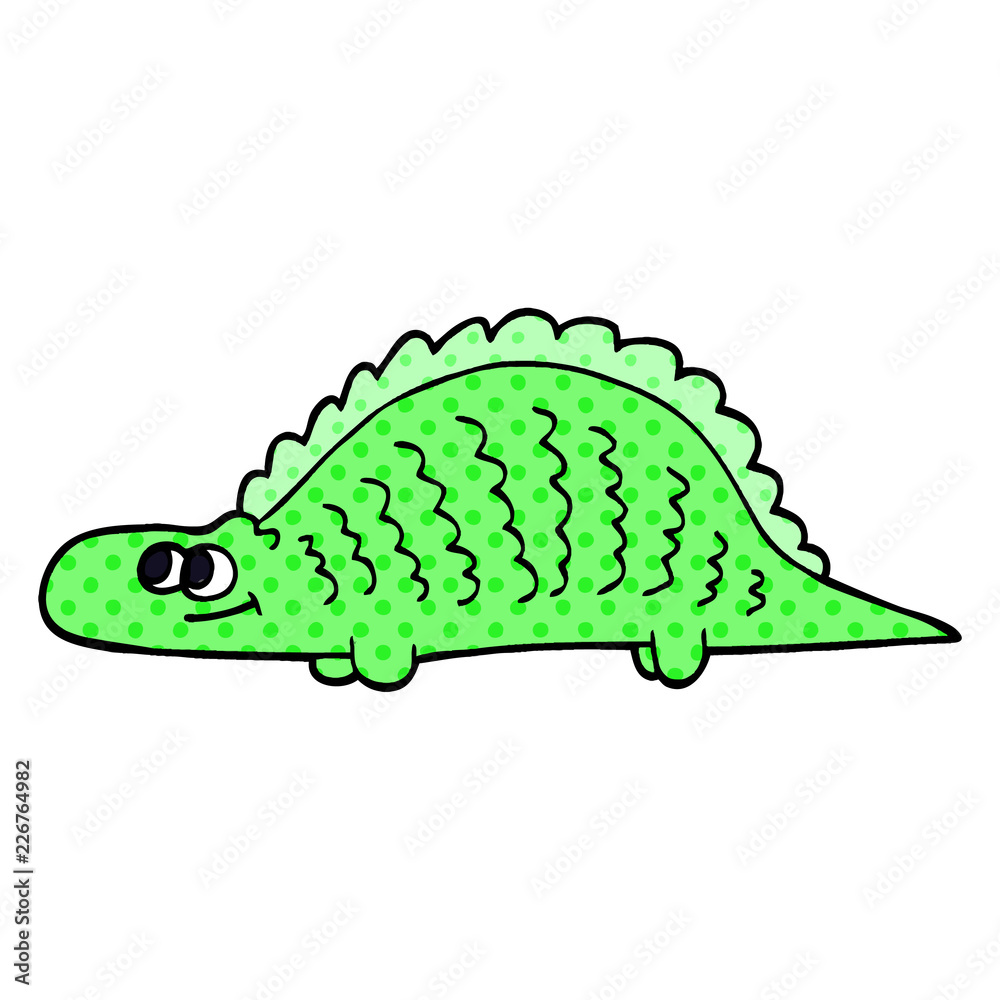 Obraz premium cartoon doodle prehistoric dinosaur