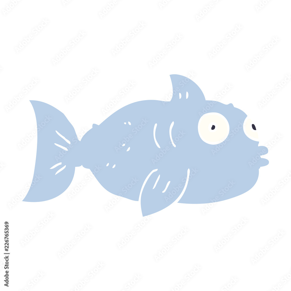 Obraz premium cartoon doodle fish