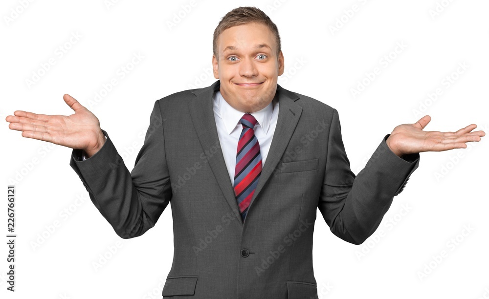 Portrait of a Businessman Shrugging Portrait of a Businessman Shrugging