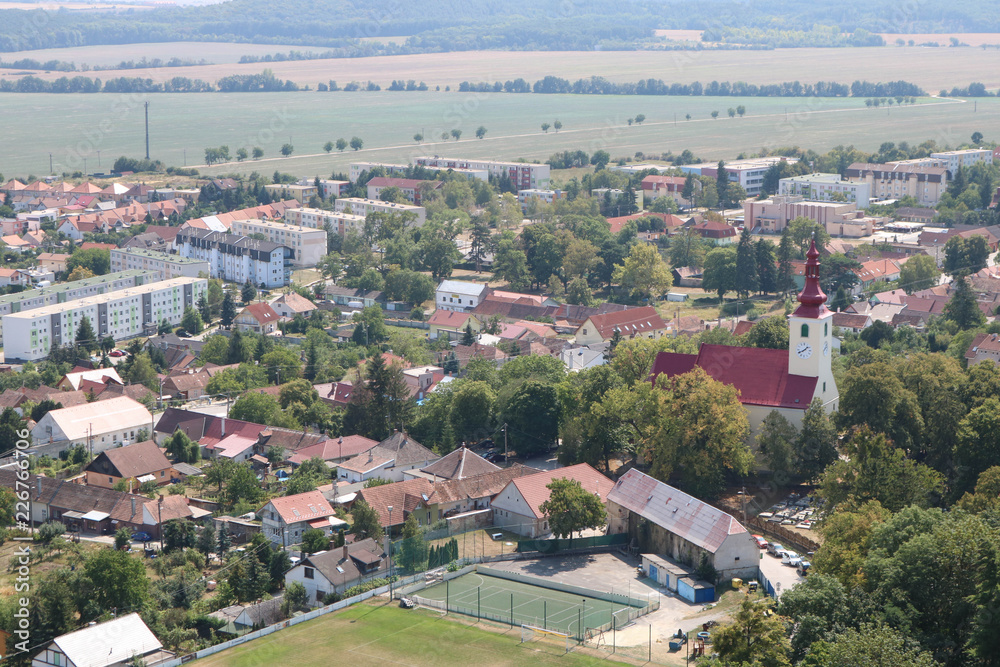 Smolenice town and castle in Slovakia