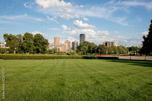 gardens and cityscape in, St. Paul, Minnesota, © CK