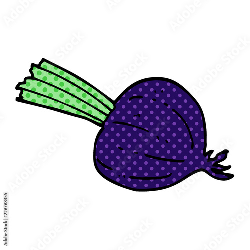 cartoon doodle fresh beet