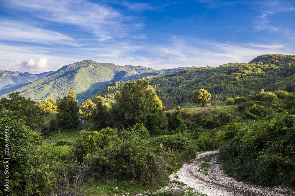 Landscape of Abruzzo, Italy