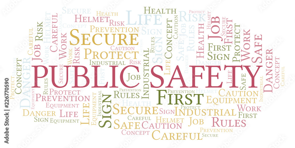 Public Safety word cloud. Public Safety word cloud.