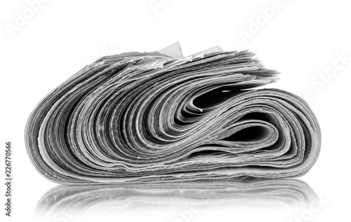 A newspapers, isolated on white