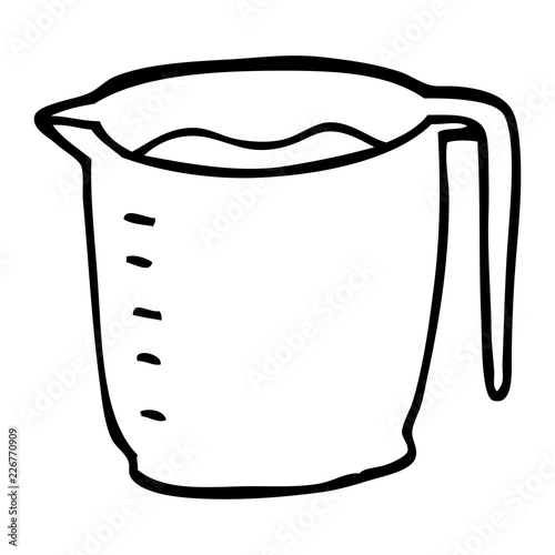 line drawing cartoon jug