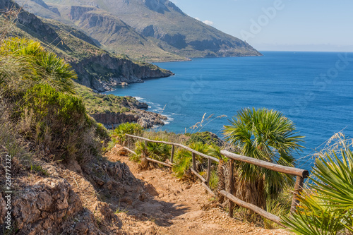 Fototapeta Naklejka Na Ścianę i Meble -  Natural Riserve of Zingaro, Trapani, Sicily, Italy. Riserva Naturale Orientata dello Zingaro. Cala dell'Uzzo 