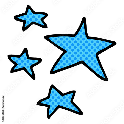cartoon doodle stars