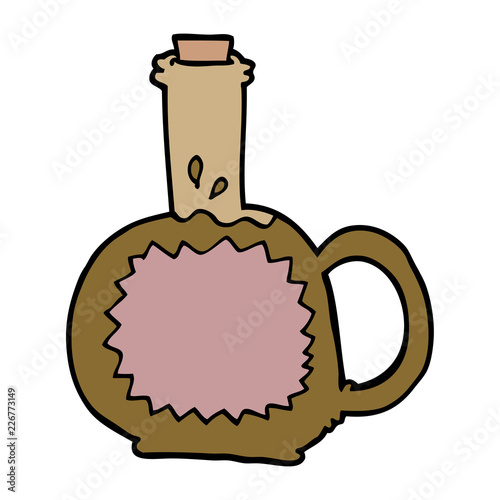 cartoon doodle maple syrup
