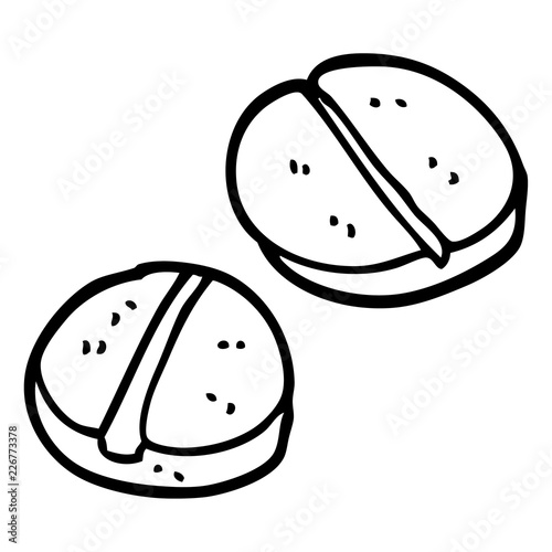 line drawing cartoon tablets