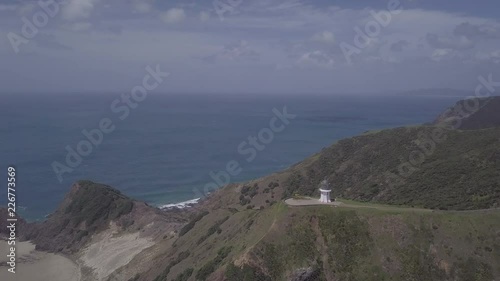 Upward movement at Cape Reinga in New Zealand