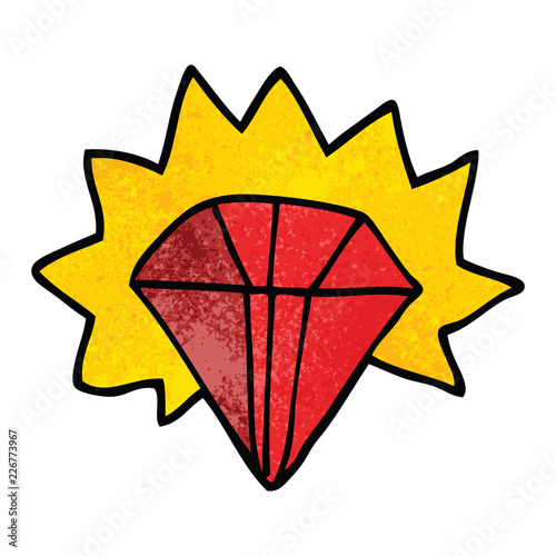 cartoon doodle giant ruby